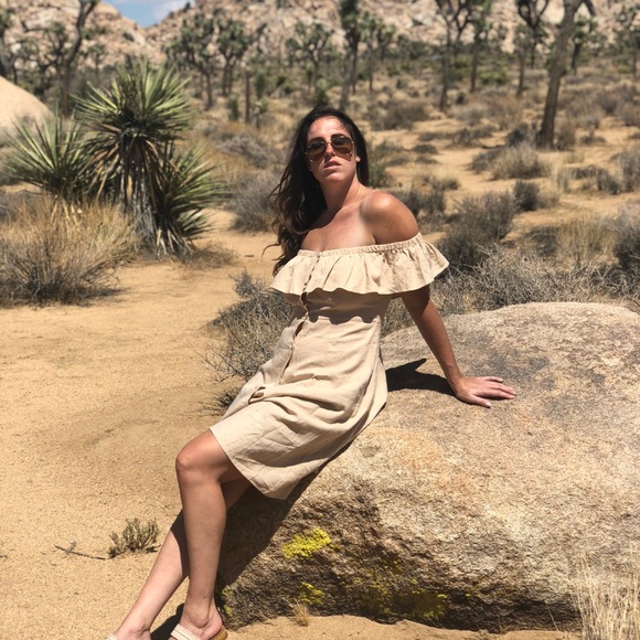 Forever 21 Dresses & Skirts - Forever 21 Linen Flounce Dress